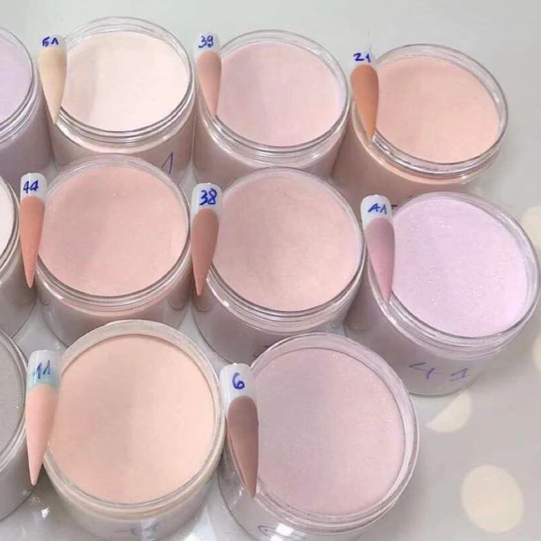 

Factory Professional Wholesale Custom Private LOGO Acrylic nail Powder used for nail art salon, 25 colors, or customized colors