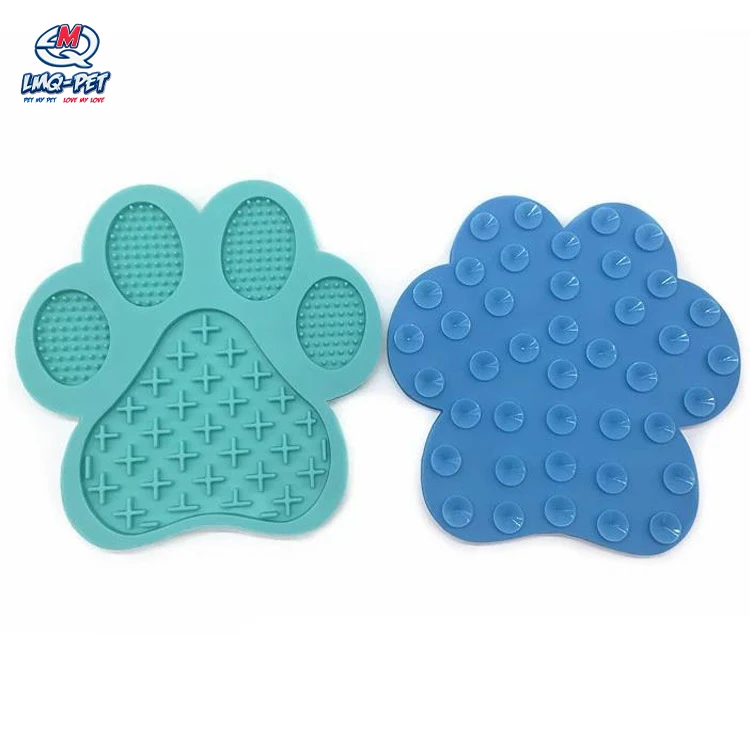 

Silicone Paw Shower Dog Lick Mat Distraction Lick Pad Bath Licking Bowl Dog Treats Lick Mat, Customized