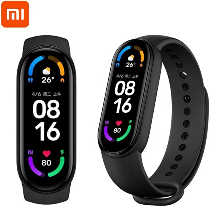 

Original Global Xiaomi mi band 6 Wristband Blood Oxygenation Test Fitness Bracelet Tracker Mi Band 6 Bracelet