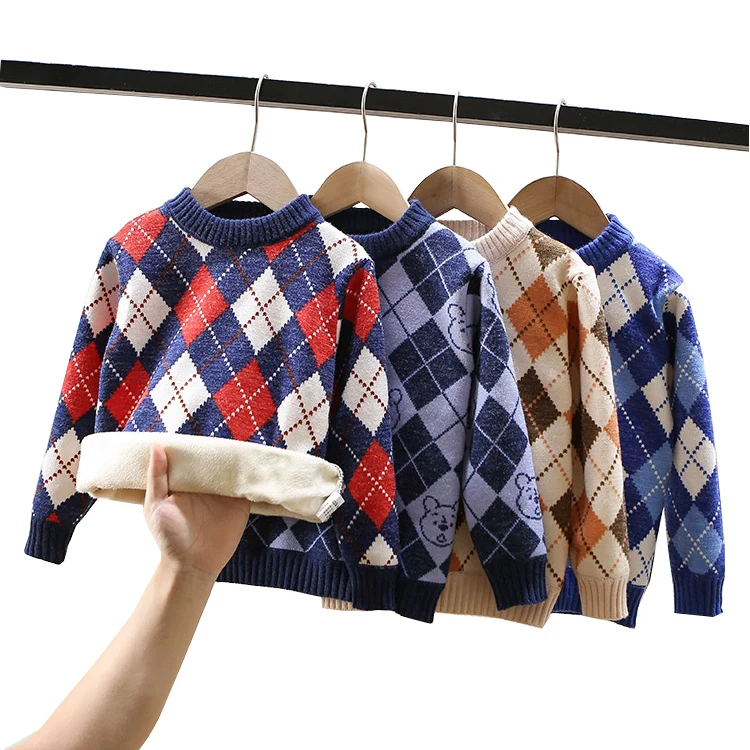 

Boy Sweater Autumn Winter Children Clothing Manufacturers Jacquard Knit Long Sleeve Children Sweaters Pullover Boy Sweater