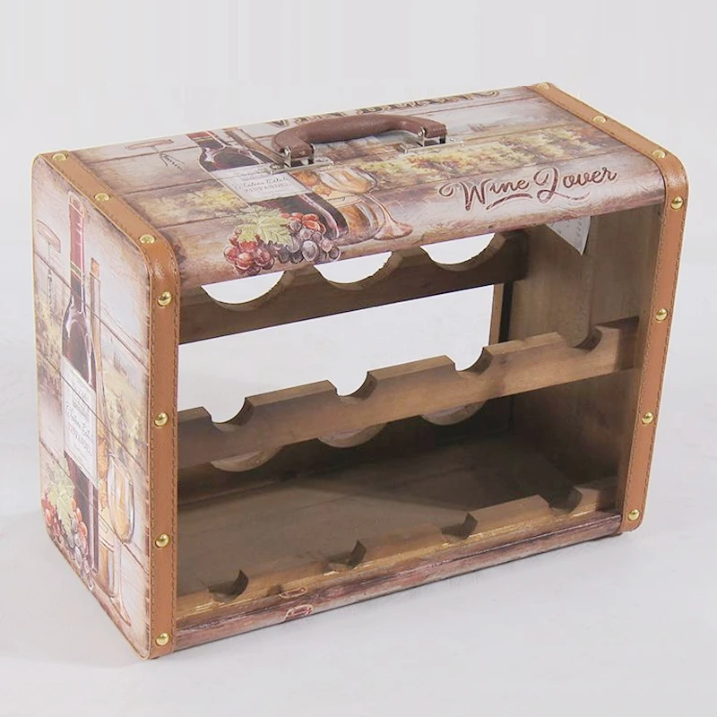 

Rosewood Wooden Wine Rack/Bottel Holder