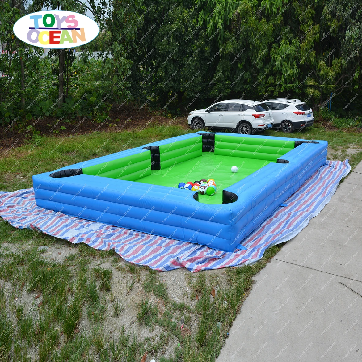 Large Inflatable Human Billiards Soccer Snookball Football Field Table