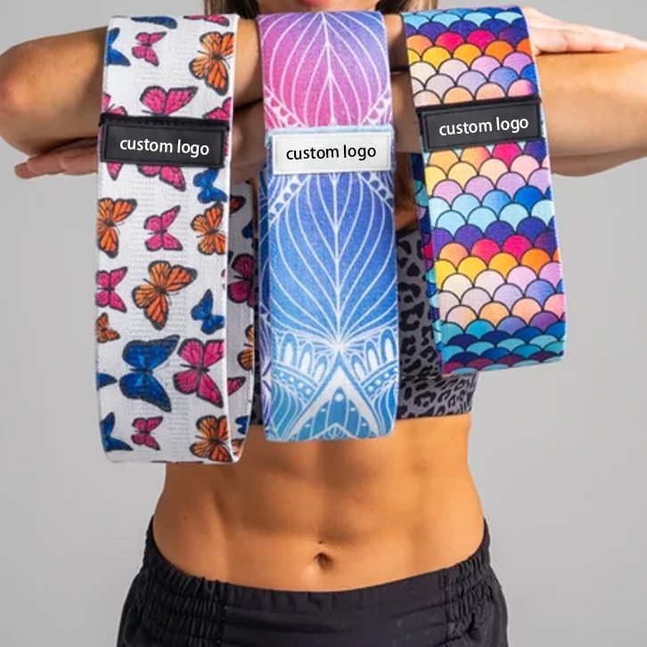 

Wholesale best quality cheetah pattern leopard print resistance bands