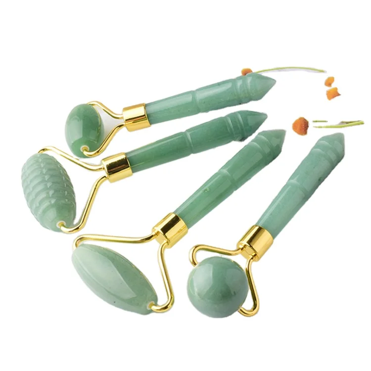 

Best Green Aventurine jade roller for Relieve skin fatigue anti-wrinkle beauty tools