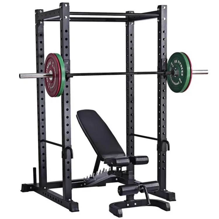 

2019 Comprehensive Training Equipment Commercial Multifunctional Gantry Fitness Barbell Bench Press And Squat Rack, Black