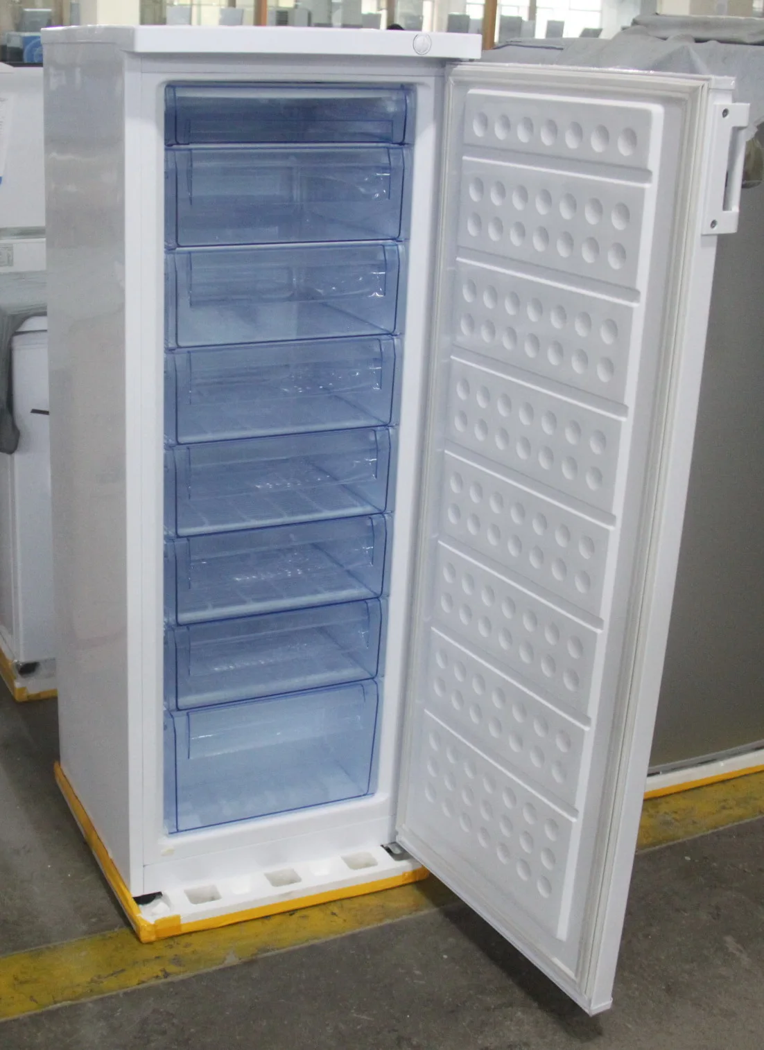 310l Commercial Upright Single Door Vertical Freezer With Big Draws