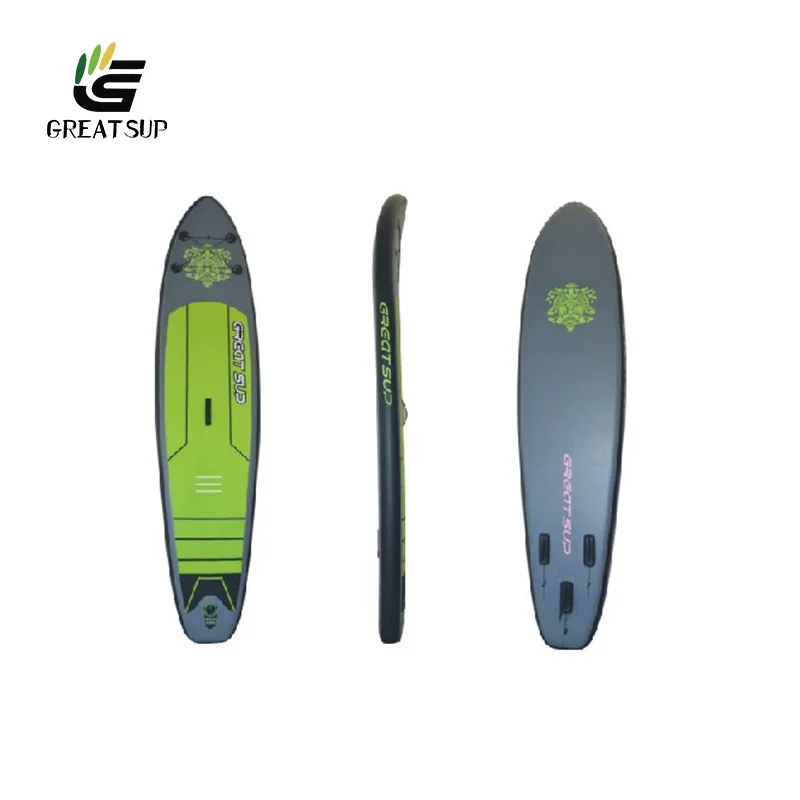 

2021 Factory Supplies Custom Color Surfing Inflatable Stand Up Paddle Surfboard, Green