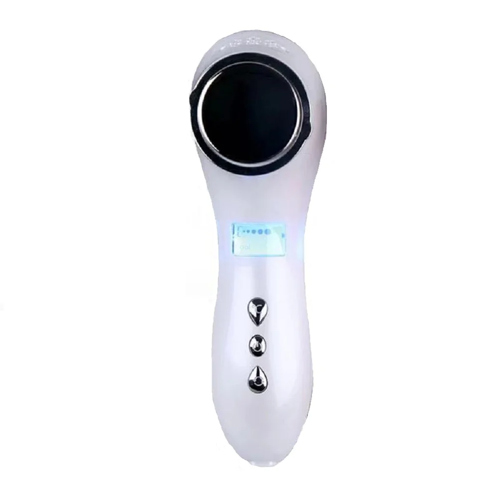 

Iksbeauty Hot And Cool Skin Care Facial Massage Portable Handheld Vibration Improve Oily Pores Desalinate Melanin Beauty Machine, White/pink