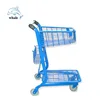 Wholesale wheel steel convenience store hand push goods Cart Shopping Supermarket shopping trolley