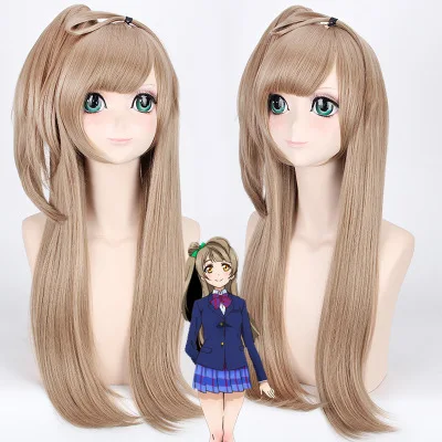 

Funtoninght Love Live cosplay wigs Linen Kotori Minami cosplay wigs high temperature fiber wigs for Halloween parties, Pic showed