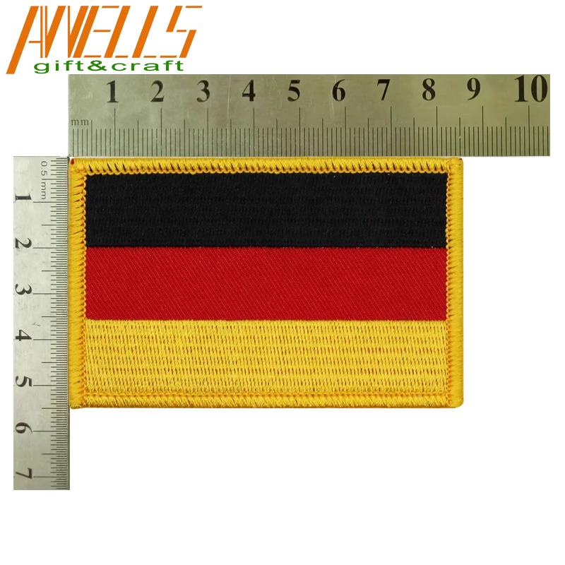 

Germany Flag Patch Embroidered Military Tactical Flag Patches German Iron-On National Emblem, 9 colors