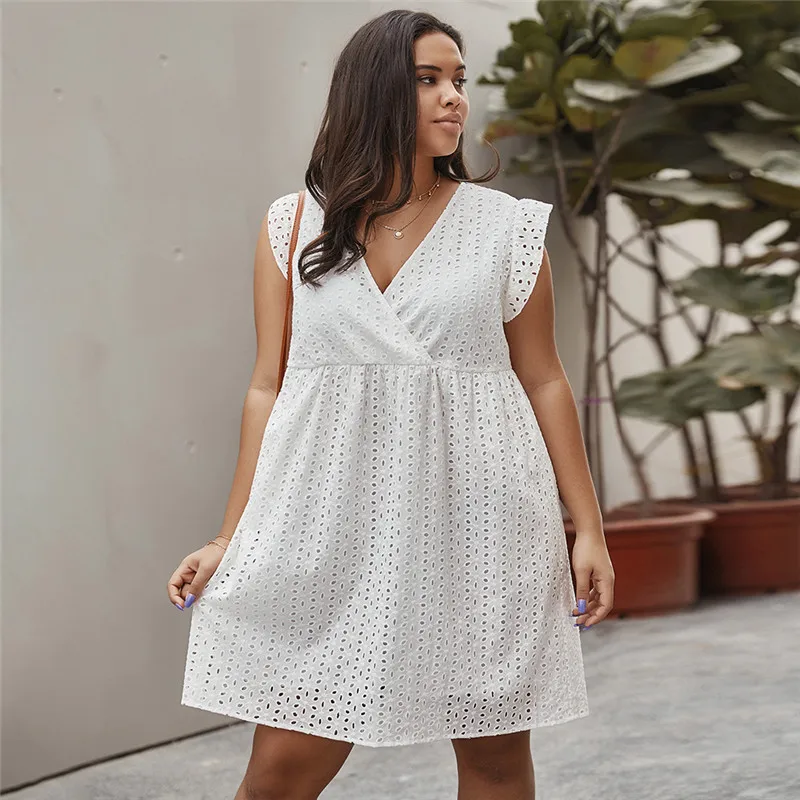 

Independent Design Hollow Skirt Plus Size Women's Spring And Summer 300 Kg Women's Clothing, Different colors and support to customized