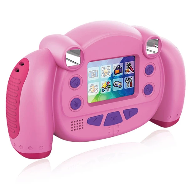 

HDKing Children Game 110 Degree Mini Kids Camera Colorful Picture DV Cam Support Viefinder