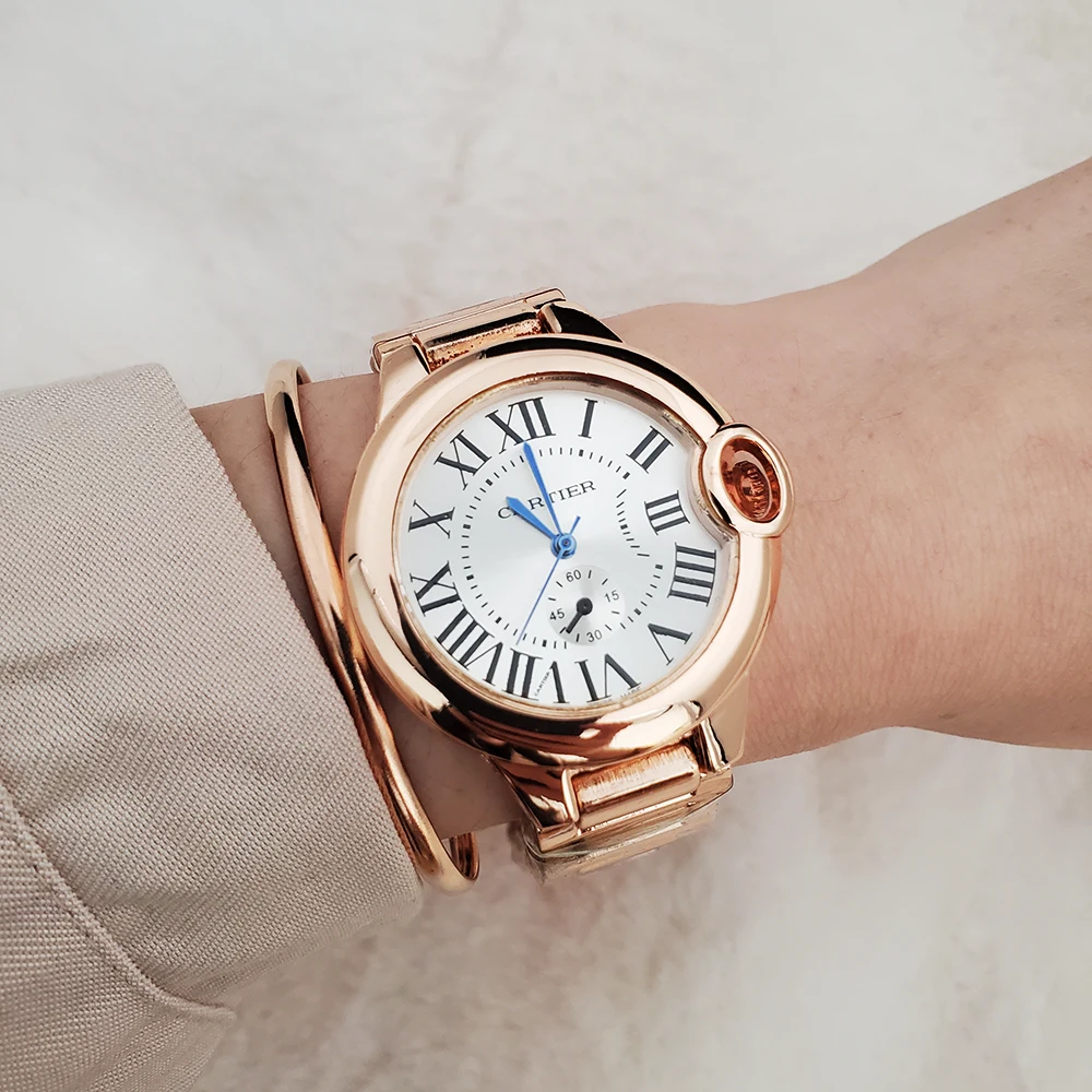 

Quartz watch with gift box free shipping, 3 colors
