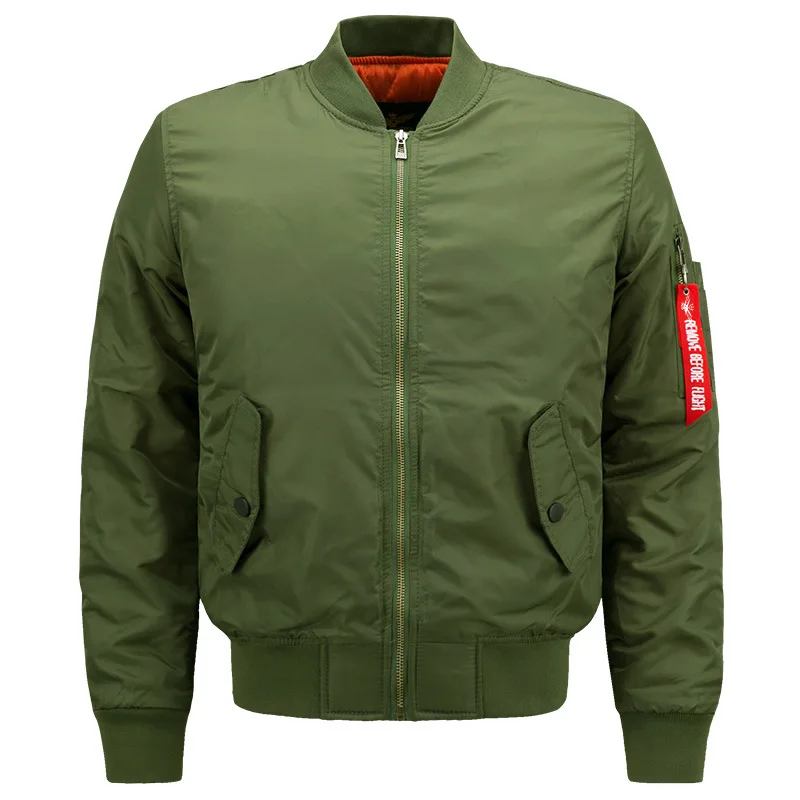 

Factory Direct Modern Winter Jacket Custom oversized plus size men's jackets Bomber Jacket, Black,red, dark blue, army green