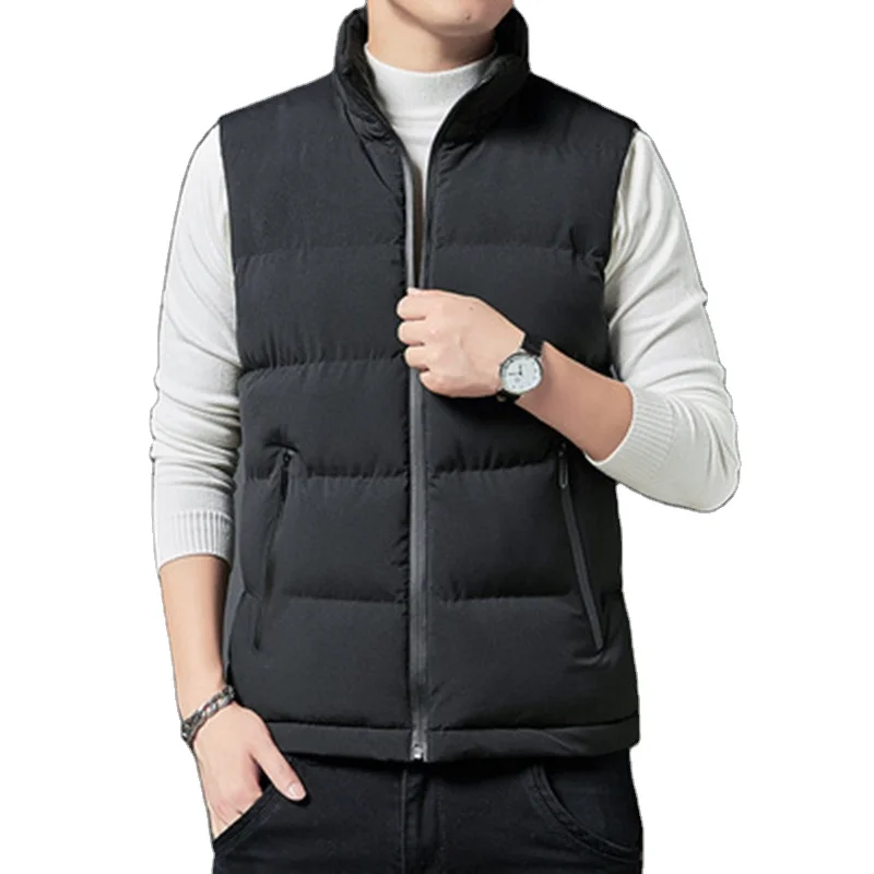 

Wholesale New Design 2020 Male's Sleeveless Jacket Men's Cotton Vest, 3 colors