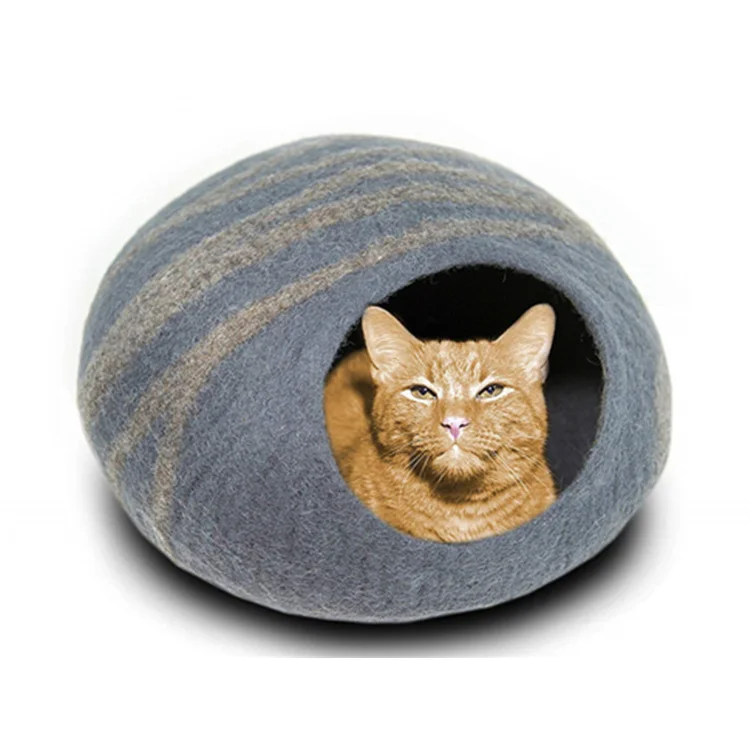 

Premium New Merino Wool Cat Cave Pet Bed Design For Pets Luxury Cats And Kittens, Customized color