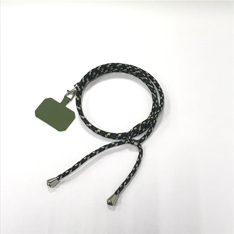 

Dropshipping Universal phone holder Polyester Cord Rope Patch tab pad for iphone 13 Lanyard Mobile Phone tether tab patch card, 3 colors