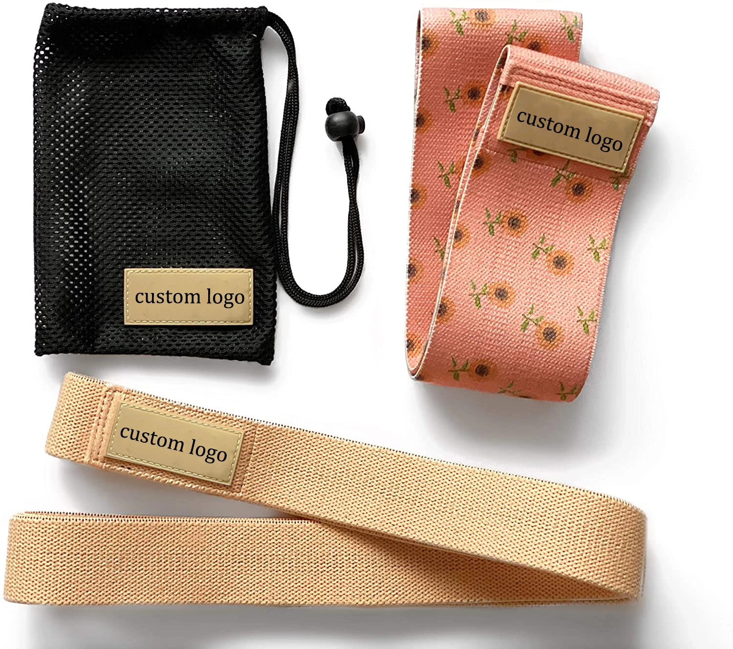 

2021 new design fruit patterns resistance bands fabric hip bands for women limm