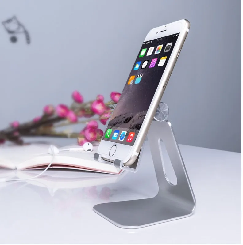 

Office desk smartphone holder aluminum tablet stand custom mobile phone desktop bracket for apple iphone