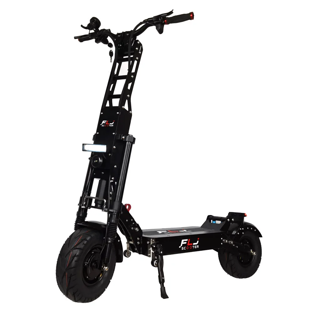 

FLJ K6 6000W 13inches on-road tire electric scooter dual drive motor powerful mobility scooter with Led Acrylic Pedal