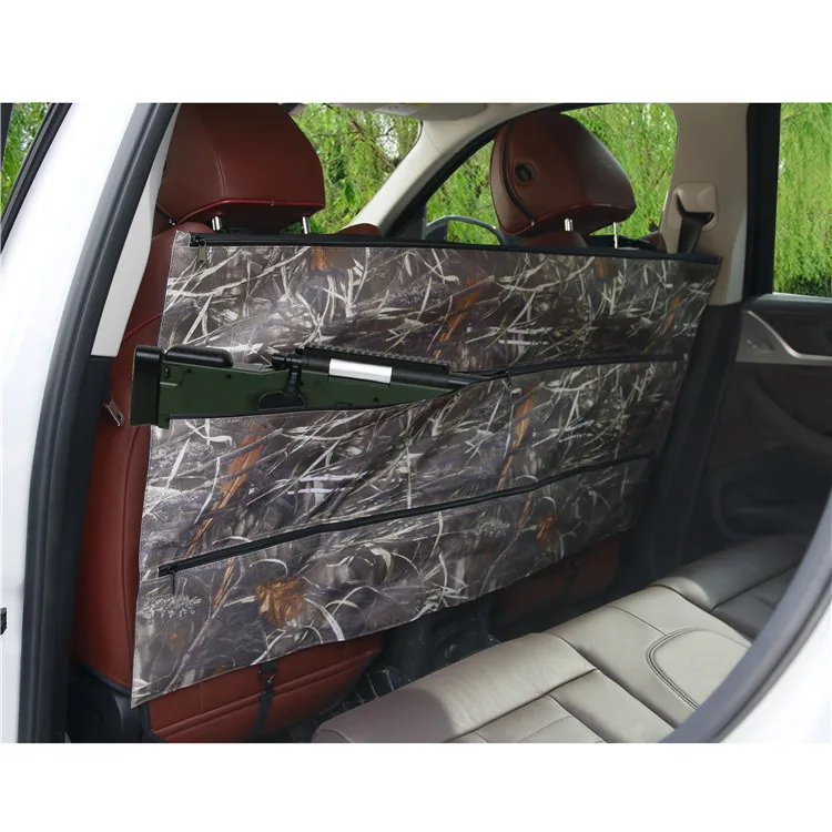 Car Vehicle Back Seat Rifle Gun Storage Sling Rack Case Organizer Bag