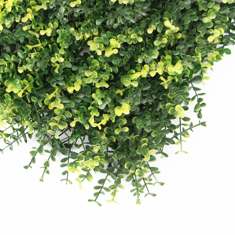 

New Arrival artificial grass on wall Grass Artificial Boxwood Hedge grass synthetic wall gardens, Green, red, white, purple, blue, pink,or custom