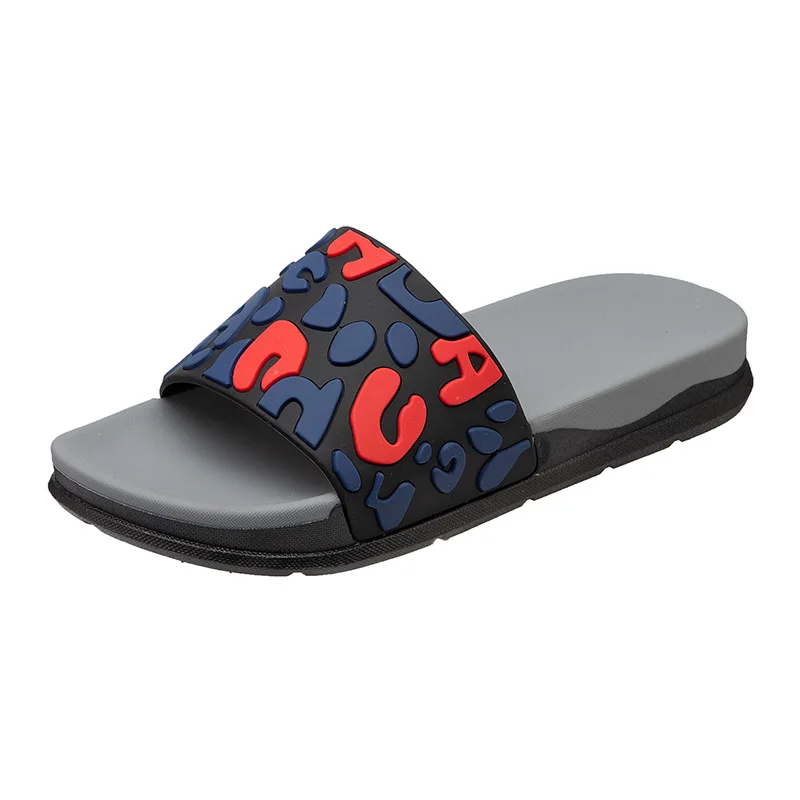 

2021 new lovers' home slippers women's summer indoor trend thick bottom bathroom sandals men's OEM customization