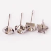 High Polished Stainless Steel star earring finding post Wholesale