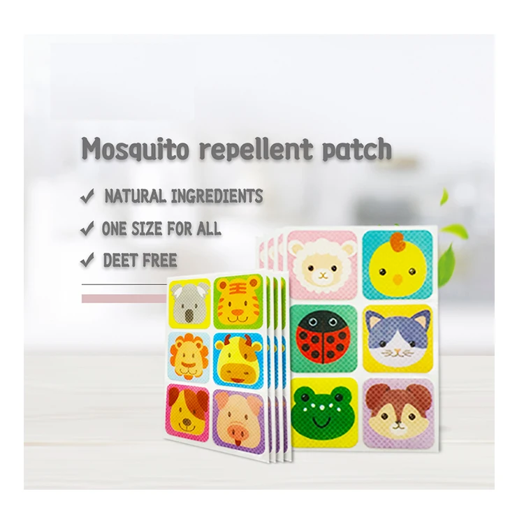 

Free Natural Oil Safe Baby Pregnant Outdoor Use Pest Mosquito Repellent Stickers Patch Tiger Balm 72 Hours