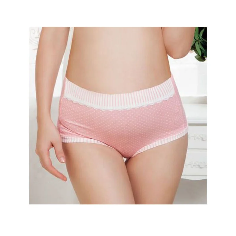 

New comfortable breathable pregnant women underwear non-adjustable stomach lift high waist underwear, Pink, blue