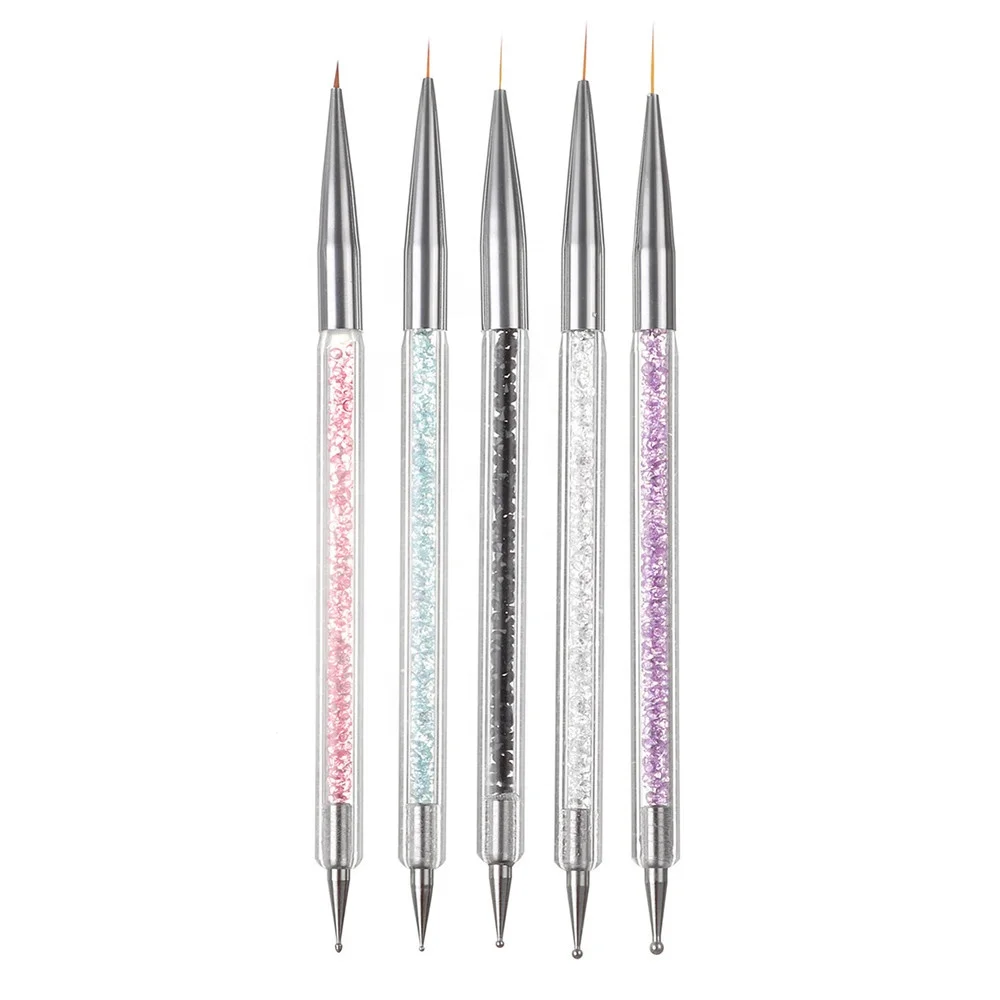 

Good quality double side 5D diamond painting tool pen for drill rhinestone paint 5pcs/set acrylic nail art brush, Picture show