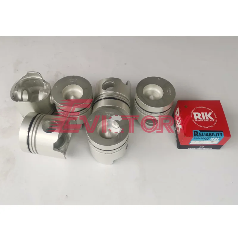 

Engine rebuild kit 6D14 6D14T piston piston ring cylinder liner crankshaft con rod bearing for Fuso truck