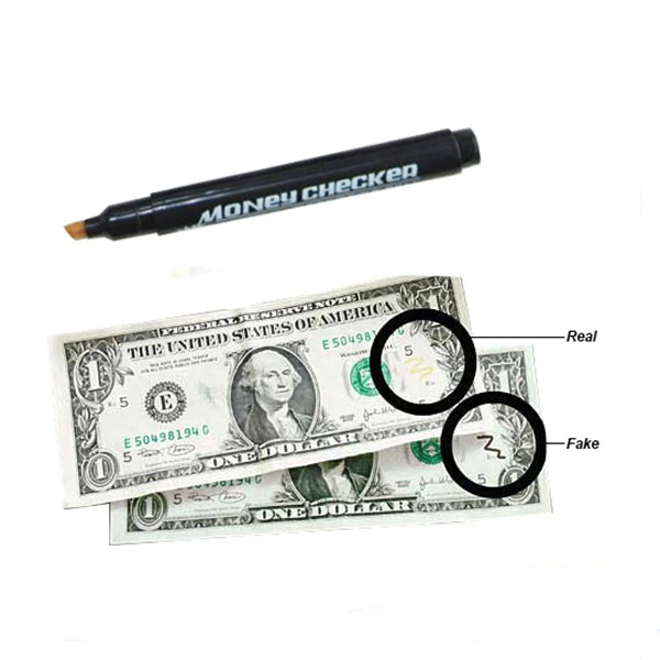 Currency Money Note Checker Counterfeit Marker Billetes Falsos Pen Detector 2pc 