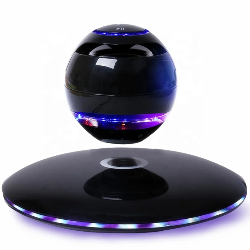 

Amazon Hot Sale New Arrival UFO Design Magnetic Levitation Wireless Portable Floating Levitating Blue tooth Speaker