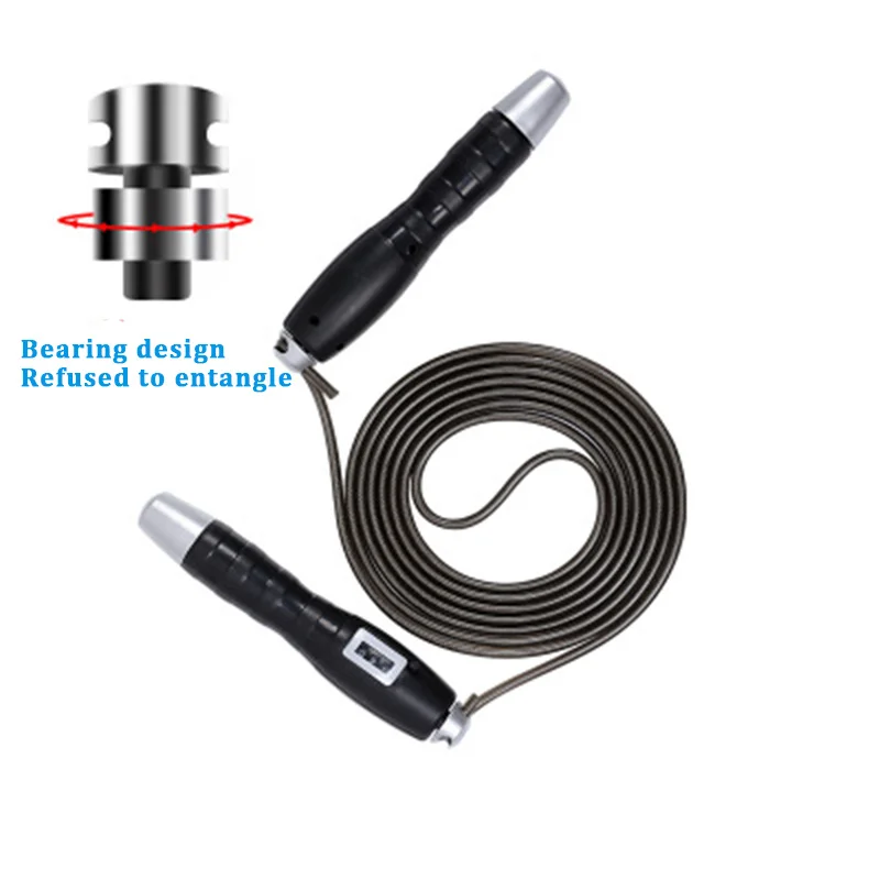 

Wholesale Digital Counting Skipping Ropes Pvc Bearing Fast Speed Rope Exercise Slimming Equipment Jump Rope Steel