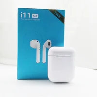 

Classic white mini head phone small music earpiece i11 stereo ear buds wireless