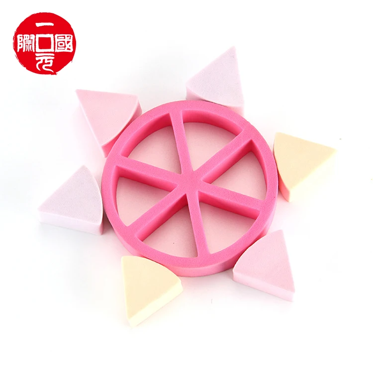 

One dollar Top seller 6pcs triangle puff makeup foundation mini cute makeup sponge cosmetic