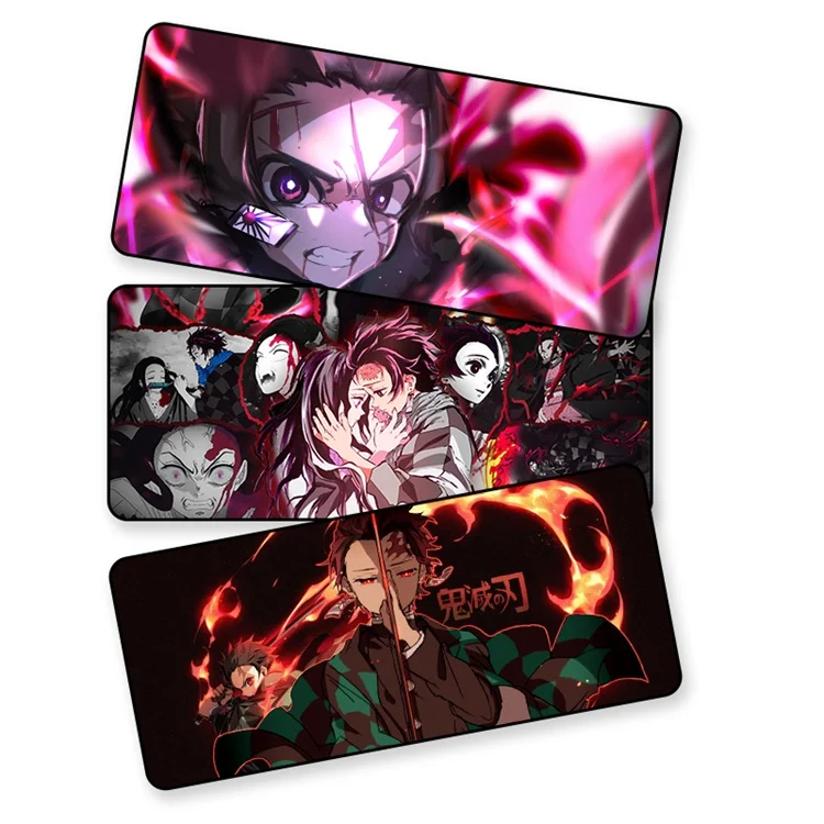 

Anime game 3D mouse pad xxl large environmentally friendly rubber computer mouse pad black blank keyboard pad