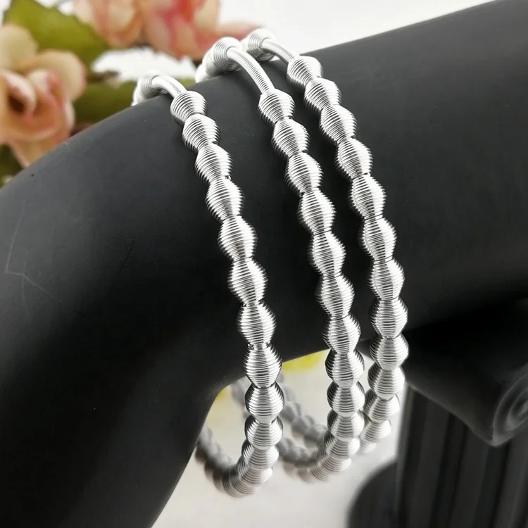 

Amor jewelry 2021 new arrival unisex string sterling silver beaded bracelet, Rose gold