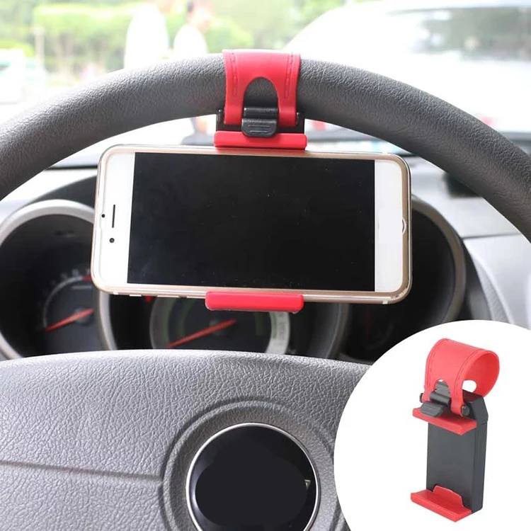 

Universal Car Phone Mount Car Steering Wheel Phone Holder for Smartphone GPS