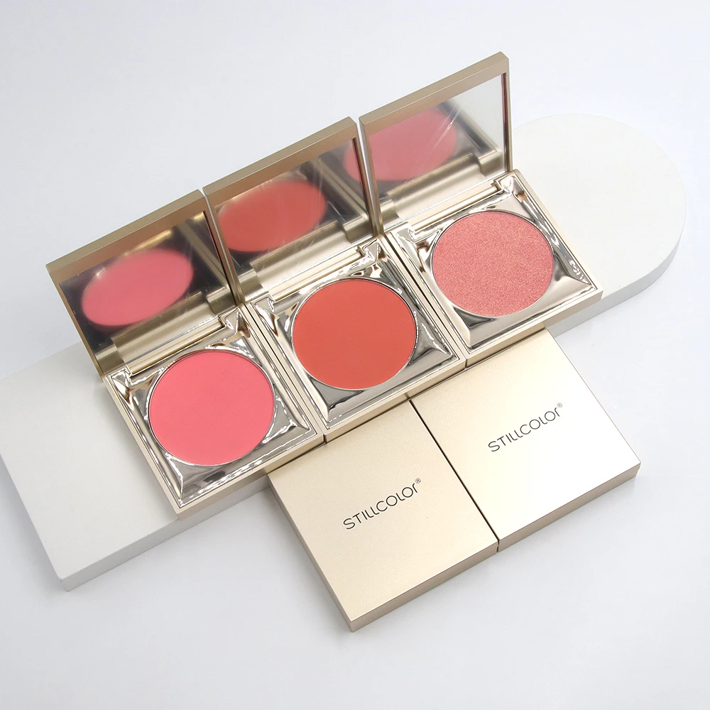 

Wholesale Low Moq Organic Single Blush Powder Palette With Customized brand Blush