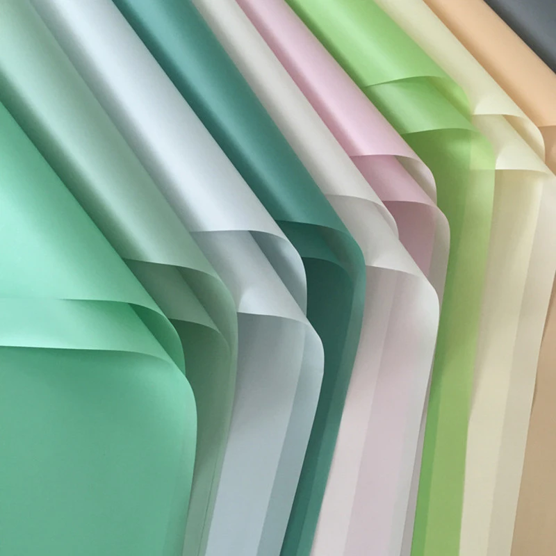
Plastic Waterproof Wrapping Paper DIY Flower Bouquet Decor Florist Supplies Gift Wrap Papier Scrapbook Stickers Scrapbooking 