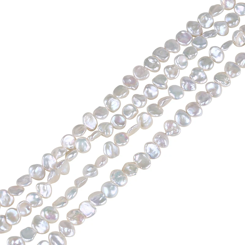 

8mm natural white keshi pearls for jewellery making