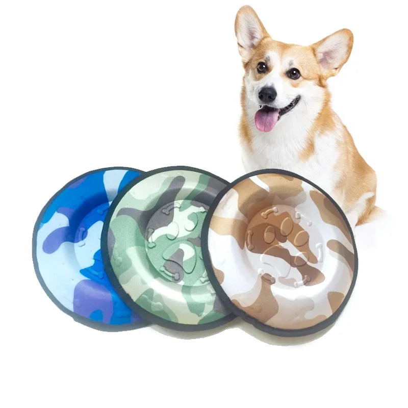 

New Design Camouflage Training Disk UFO Outdoor Sports Pet Dog Fabric Flying Disc Toy