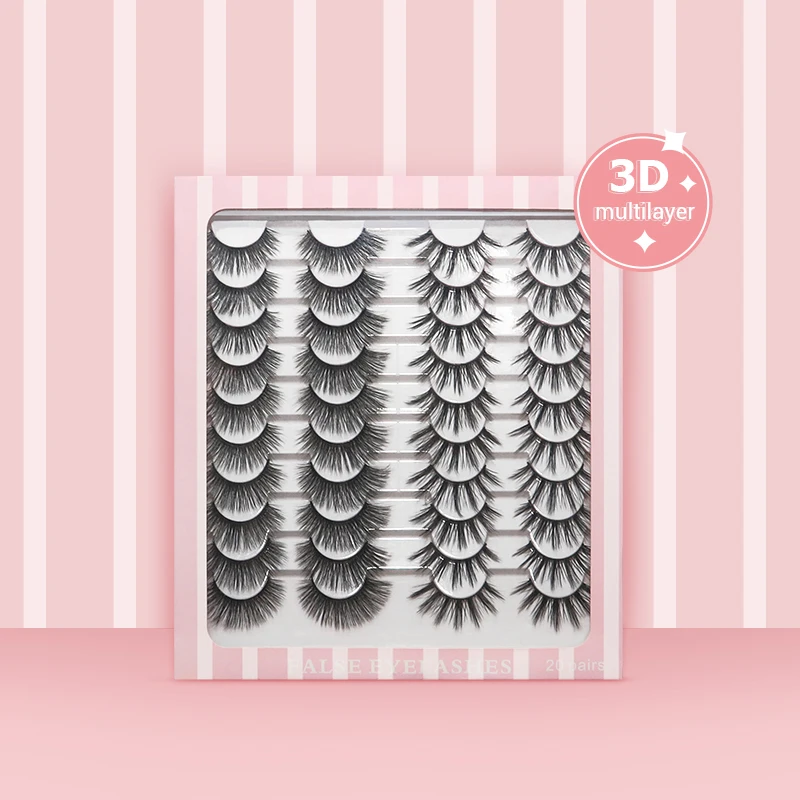 

Wholesale custom lash box 3D bottom full strip mink lashes dramatic mink eyelashes vendors 3d 22mm patch for eyelash extension