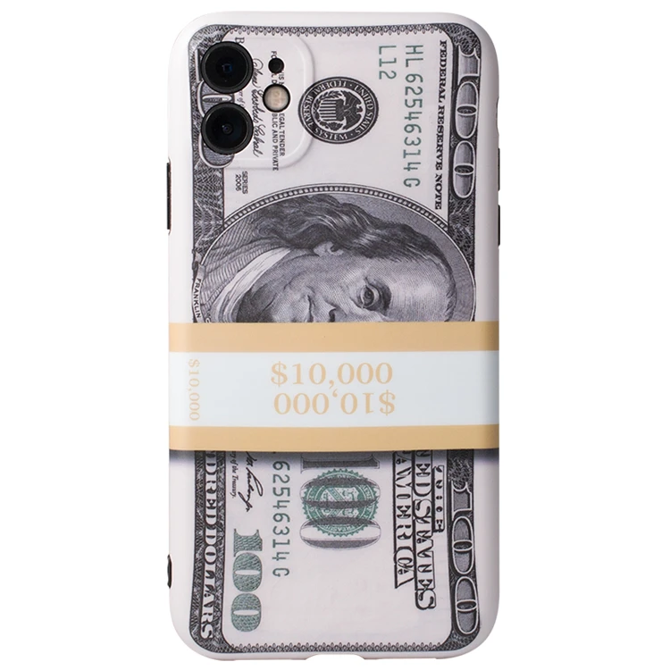 

US Dollar Mobile Phone Case for iPhone 12pro max 11 11pro 11 pro max Protect Case Cover