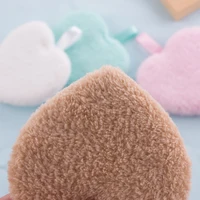 

Reusable Makeup Tool Face Cleansing Towel Cloth Brown Heart Shaped Washable Microfiber Cotton Face Remover Pads