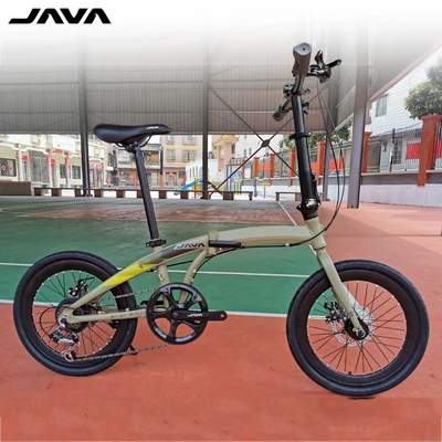 

JAVA folding bicycle driving aluminum alloy 20inch disc brake 7-speed bicycle foldable bike Zelo bicycle mini bike, Black/blue/red