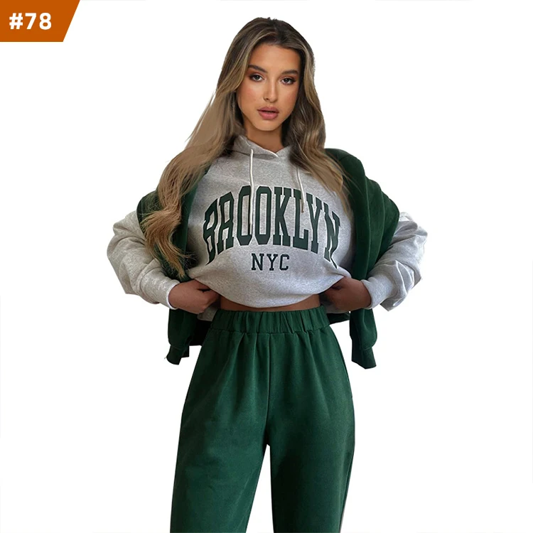 

fall jogger tracksuit woman winter sets outfits 2 piece jogging set women pants set with prints letter, Mix color is available